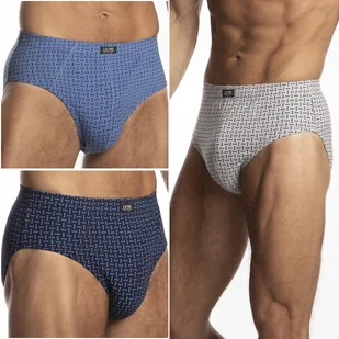 LAMA 110/17 slipy męskie dopasowane majtki 100% BAWEŁNA 3 WZORY - M - Majtki męskie - miniaturka - grafika 1