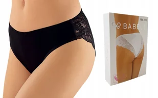 Figi damskie BABELL 118 bawełna, czarny, M - Bielizna nocna - miniaturka - grafika 1