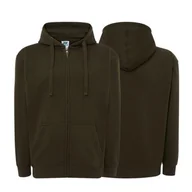 Moda i Uroda OUTLET - Bluza dresowa khaki męska z logo na sercu i plecach nadrukiem logo firmy 290g SWUA HOOD SWEATSHIRT kolor KH bluza dresowa - miniaturka - grafika 1