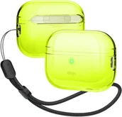 Akcesoria do słuchawek - ELAGO Etui Case Przezroczyste z smyczką na AirPods Pro 2,Neon Yellow - miniaturka - grafika 1