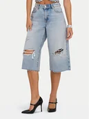 Spodenki damskie - ONLY Szorty jeansowe Cobain 15349183 Niebieski Loose Fit - miniaturka - grafika 1