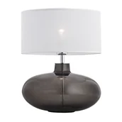 Lampy stojące - Argon Lampa stołowa SEKWANA 3050 1pł Chrom przezroczysty dymny biały - miniaturka - grafika 1