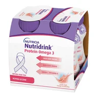 Żywienie medyczne - Nutridrink Protein Omega 3 rześki smak mango - brzoskwinia, 4x125ml - miniaturka - grafika 1