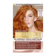 Farby do włosów i szampony koloryzujące - L'Oréal Paris Excellence Creme Triple Protection Farba do włosów 48 ml Odcień 8UR Universal Light Copper - miniaturka - grafika 1