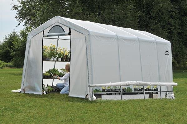 Szklarnia foliowa Shelter Logic 18,3m² biała 610x300x240cm