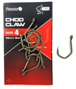 Haczyki Chod Claw 10 Sztuk Rozmiar 8 Nash - Inne akcesoria dla wędkarzy - miniaturka - grafika 1