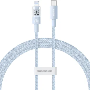 Kabel Baseus Gem USB C-IP 20W 1m (niebieski) - Kable USB - miniaturka - grafika 1