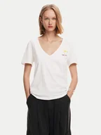 Koszulki i topy damskie - Desigual T-Shirt Vini 24WWTK41 Biały Regular Fit - miniaturka - grafika 1