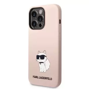 Karl Lagerfeld Etui KLHCP14XSNCHBCP do iPhone 14 Pro Max 6,7" hardcase Silicone Choupette różowy/pink - Etui i futerały do telefonów - miniaturka - grafika 2