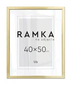 Ramki na zdjęcia - Ramka na zdjęcia 40x50 cm Złota - miniaturka - grafika 1