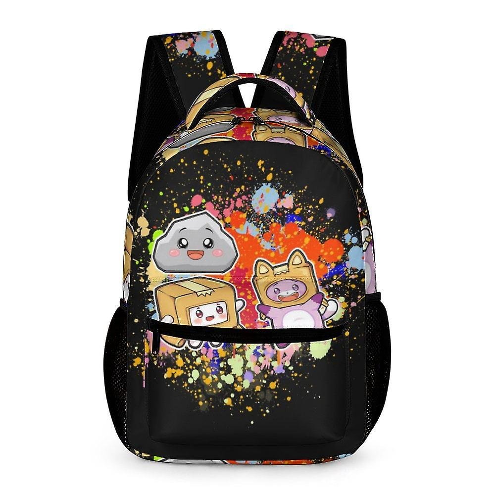 Lankybox 4 Travel Anime Plecak dla mężczyzn / kobiet / chłopców / dziewcząt Prezenty Casual Daypack Tornister szkolny Torba na książki Modna torba ...