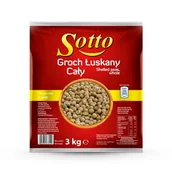 Warzywa świeże i suszone - Sotto SOTTO GROCH ŁUSKANY CAŁY 3KG zakupy dla domu i biura 84638048 - miniaturka - grafika 1