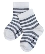 Skarpetki damskie - FALKE Uniseks - niemowlęta Skarpety Stripe B SO Zrównoważona Bawełna z wzorem 1 Para, Biały (Off-White 2041), 62-68 (1-6 miesiące) - miniaturka - grafika 1