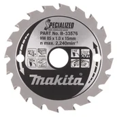Tarcze do pił - Makita B-33576 piła tarczowa do cięcia drewna 85x15 mm 20 zębów Specialized - miniaturka - grafika 1