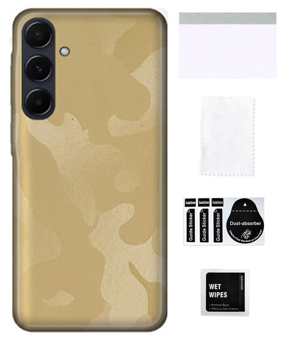 Folia ochronna do SAMSUNG GALAXY A55 5G tył telefonu moro kremowy skórkaTPU