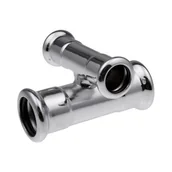 Akcesoria hydrauliczne - Czwórnik 90 stopni Przelotowy KAN-therm Steel - 22 x 18 x 22 x 18 - miniaturka - grafika 1