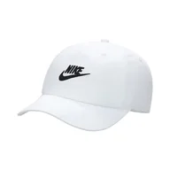 Czapki damskie - Nike FB5063-100 K NK Club cap US CB FUT WSH Czapka z daszkiem Unisex Dziecko Biały/Czarny Rozmiar 1SIZE - miniaturka - grafika 1