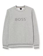 Bluzy męskie - BOSS Męska bluza Loungew, średni szary 33, S, Medium Grey33., S - miniaturka - grafika 1