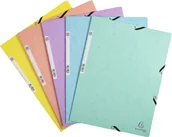 Teczki i skoroszyty - Exacompta Exacompta 55560E, Conventional file folder, A4, Pressboard, Assorted colours, Blue, Coral, Green, Mauve, Yellow, 250 sheets, 400 g/m² - miniaturka - grafika 1
