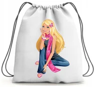 Torby szkolne - PLECAK WOREK BARBIE SZKOLNY NA BUTY WF - miniaturka - grafika 1