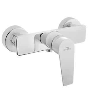 Invena Dokos chrom/biały BN-19-002 - Baterie wannowe i prysznicowe - miniaturka - grafika 1