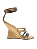 Sandały damskie - Patrizia Pepe Sandały 2X0043/L031 Złoty - miniaturka - grafika 1