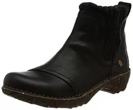 Botki damskie - El Naturalista Damskie buty Chelsea Boots Yggdrasil, damskie sztyblety, wymienna wkładka, czarny, 42 EU - miniaturka - grafika 1