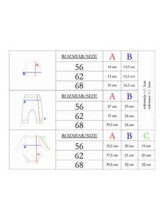 Dziewczęcy komplet 3 częściowy jasnoróżowy Nicol r.56 - Moda i Uroda OUTLET - miniaturka - grafika 1