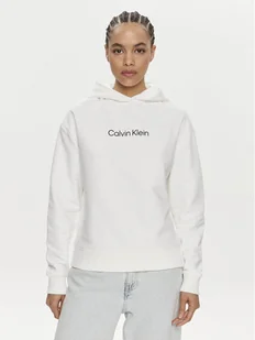 Calvin Klein Bluza Hero Logo K20K205449 Biały Regular Fit - Bluzy damskie - miniaturka - grafika 1