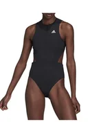 Bluzki damskie - Koszulka damska Adidas Leotard sportowe czarne-XS - miniaturka - grafika 1