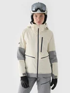 Kurtki damskie - 4F Kurtka narciarska membrana 15000 damska - biała XXL - miniaturka - grafika 1