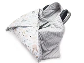 Koce i narzuty dla dzieci - Kerstin KOCYK DO FOTELIKA NOSIDEŁKA WÓZKA OTULACZ - miniaturka - grafika 1