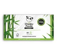 Folia, papier śniadaniowy, serwetki - CHEEKY PANDA (chusteczki, papier SERWETKI STOŁOWE BAMBUSOWE DWUWARSTWOWE 50 szt - CHEEKY PANDA - miniaturka - grafika 1