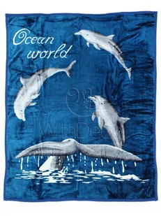 Koc Elway 160x210 delfiny - Koce - miniaturka - grafika 1