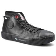 Trampki damskie - Damskie trampki wysokie Cross Jeans II2R4021 38 Czarne (8697319154429) - miniaturka - grafika 1