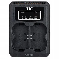 Ładowarki do aparatów dedykowane - Fuji Ładowarka do aparatu JJC Podwójna Ładowarka Usb Do Fuji Np-w235 Npw235 SB5928 - miniaturka - grafika 1
