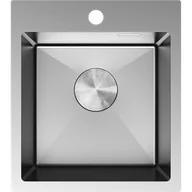 Zlewozmywaki - Mexen Solix zlewozmywak stalowy 1-komorowy 400 x 450 mm, inox - 6401401000-01 - miniaturka - grafika 1