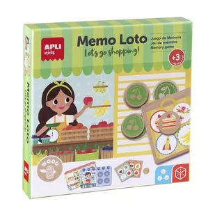 Drewniana gra - memo lotto zakupy - Gry planszowe - miniaturka - grafika 1