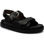 Sandały damskie - Tommy Hilfiger Skórzane sandały SPORTY - miniaturka - grafika 1