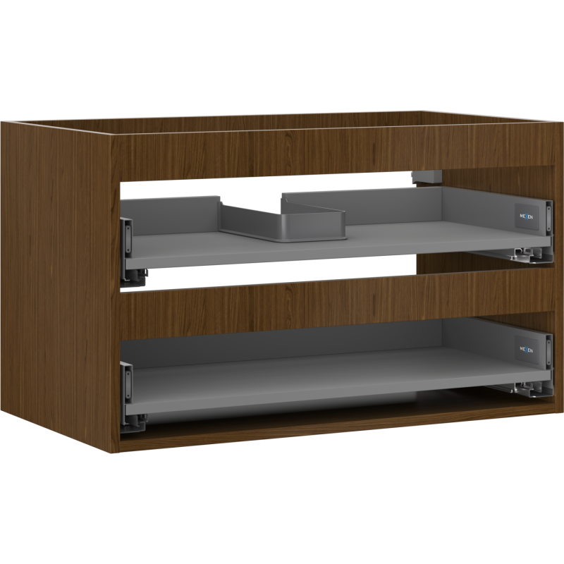 Mexen Box-A korpus szafki podumywalkowej 80 cm, 2 szuflady, orzech - 91AX0-0800-470-2-86