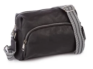 Torebka damska na ramię średnia mała miejska wygodna z miękkiej skóry ekologicznej Jennifer Jones Czarna Modna - Torebki damskie Torebka damska na ramię średnia mała miejska wygodna z miękkiej skóry ekologicznej Jennifer Jones Czarna Modna - Torebki damskie - miniaturka - grafika 1