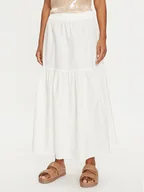 Spódnice - Vero Moda Spódnica trapezowa Charlotte 10303657 Biały Regular Fit - miniaturka - grafika 1