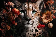 Obrazy i zdjęcia na płótnie - Obraz Glasspik Leo Flower 80 x 120 cm - miniaturka - grafika 1