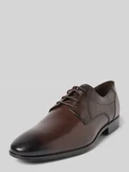 Półbuty męskie - Buty derby skórzane z ozdobnymi szwami model ‘CORE’ - miniaturka - grafika 1