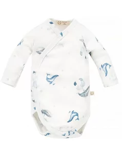 Yosoy Body niemowlęce z długim rękawem bawełna organiczna Dreaming whales, Rozmiar: 68 - Body dla niemowląt - miniaturka - grafika 1