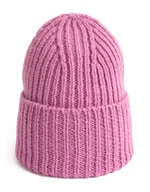 Czapki damskie - Czapka Damska Młodzieżowa Beanie Podwijana Zimowa 100% Wełna Virgin Polska - miniaturka - grafika 1