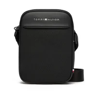 Torby męskie - Saszetka Tommy Hilfiger Th Foundation Mini Reporter AM0AM13624 Czarny - miniaturka - grafika 1