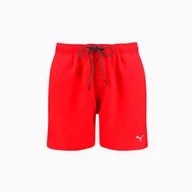 Kąpielówki męskie - Kąpielówki męskie Puma SWIM MEDIUM LENGTH czerwone 90766002 - miniaturka - grafika 1
