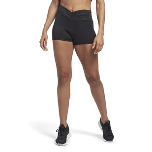Damskie Spodenki REEBOK PP BASIC HOT SHORT HT4935 – Czarny - Spodenki damskie - miniaturka - grafika 1
