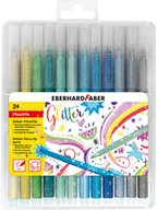 Zestawy szkolne - Eberhard Faber Błyszczące flamastry (24 szt.) - miniaturka - grafika 1